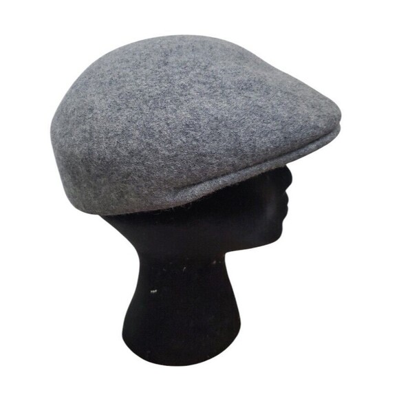 Conte of Florence Hat Gray Flat Cabbie Peaky Blinder Newsboy Felted Wool Medium - Picture 3 of 12